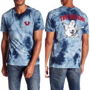 True religion shirt (ocean waves)